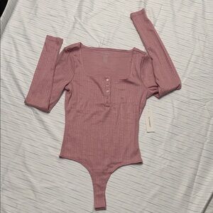 Pink Long Sleeve Bodysuit